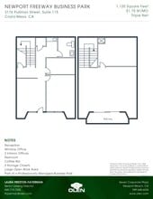 3176 Pullman St, Costa Mesa, CA à louer Plan d’étage- Image 1 de 1