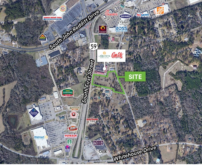 2121 S 1st St, Lufkin, TX à vendre - Aérien - Image 2 de 21