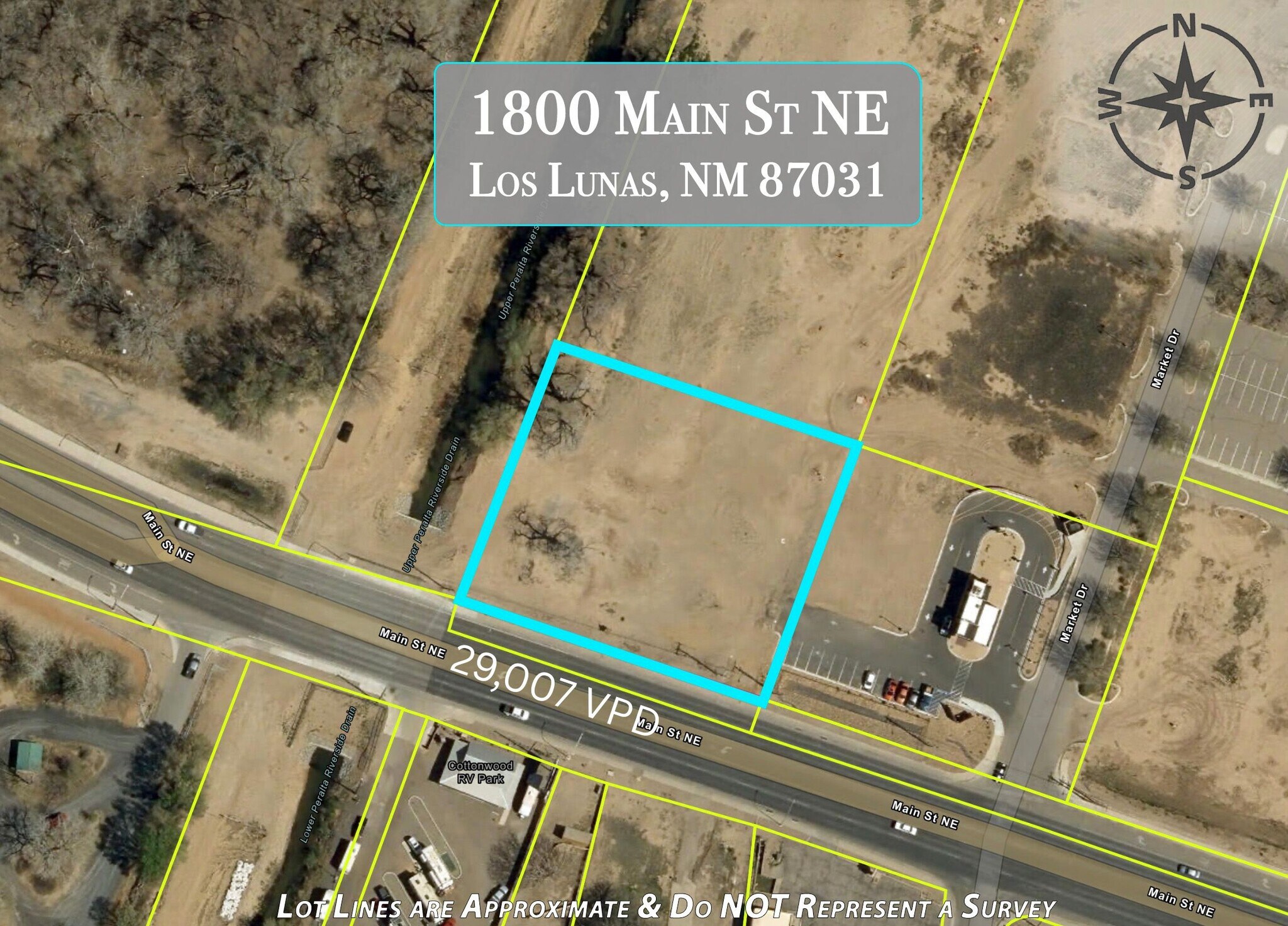 NE Main St, Los Lunas, NM à vendre Aérien- Image 1 de 5