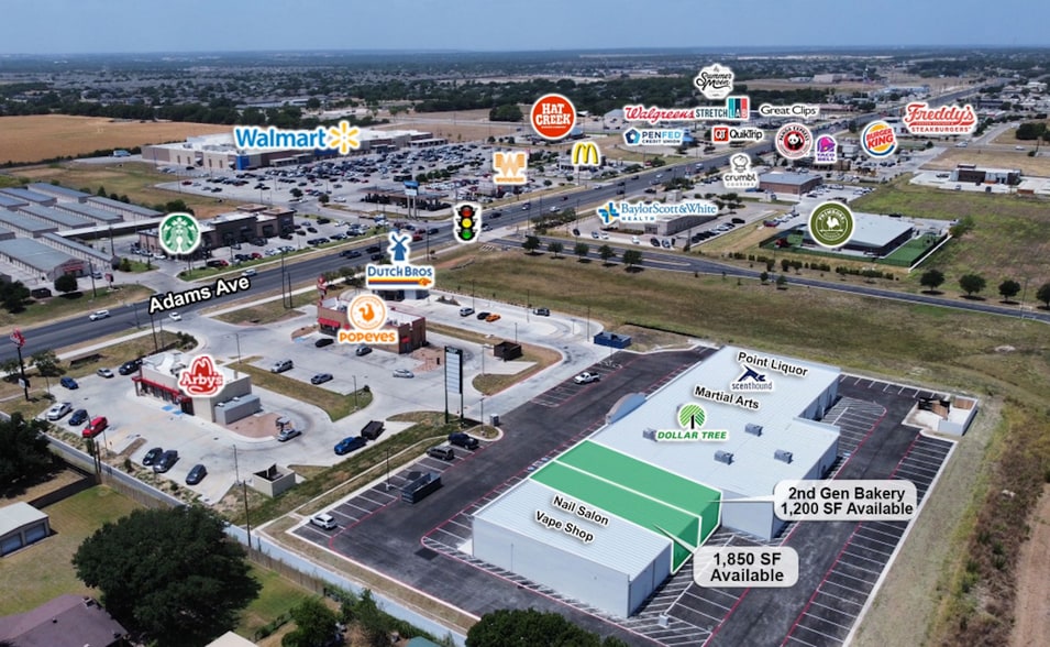 6504 WEST ADAMS, Temple, TX for lease - Building Photo - Image 2 of 8