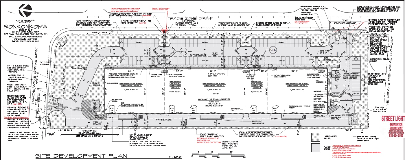 100 Trade Zone Dr, Ronkonkoma, NY à louer Plan d’étage- Image 1 de 2