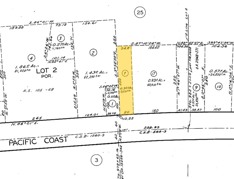 22525 Pacific Coast Hwy, Malibu, CA for sale - Plat Map - Image 1 of 1