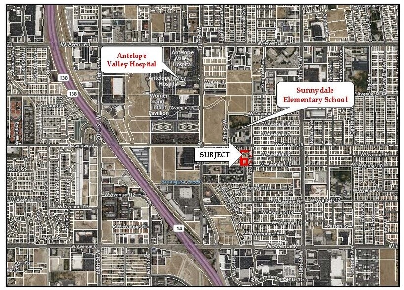 43947 12th St W, Lancaster, CA for sale - Aerial - Image 2 of 3