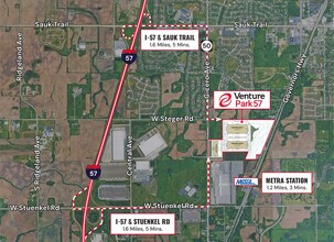23500 S Governors Hwy, University Park, IL - Aerial map view