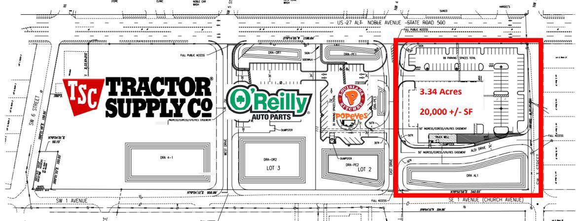 130 SW 3rd St, Williston, FL à louer Plan de site- Image 1 de 1