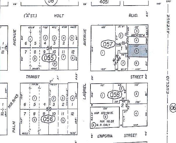 110 S Euclid Ave, Ontario, CA for lease - Plat Map - Image 2 of 3