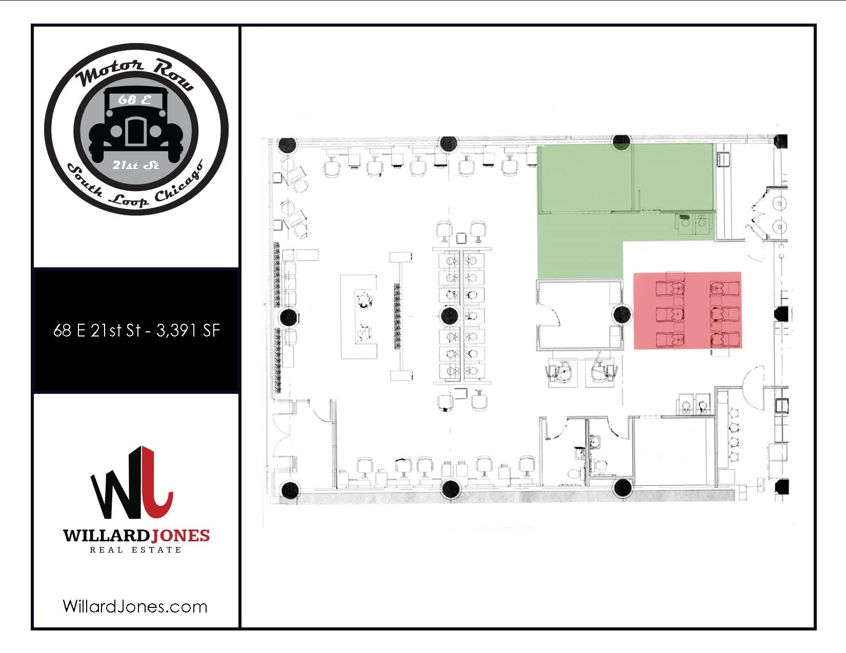 2014-2036 S Michigan Ave, Chicago, IL à louer Plan d’étage- Image 1 de 2