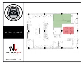 2014-2036 S Michigan Ave, Chicago, IL à louer Plan d’étage- Image 1 de 2