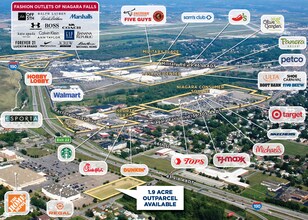 Builders, Niagara Falls, NY - AÉRIEN  Vue de la carte