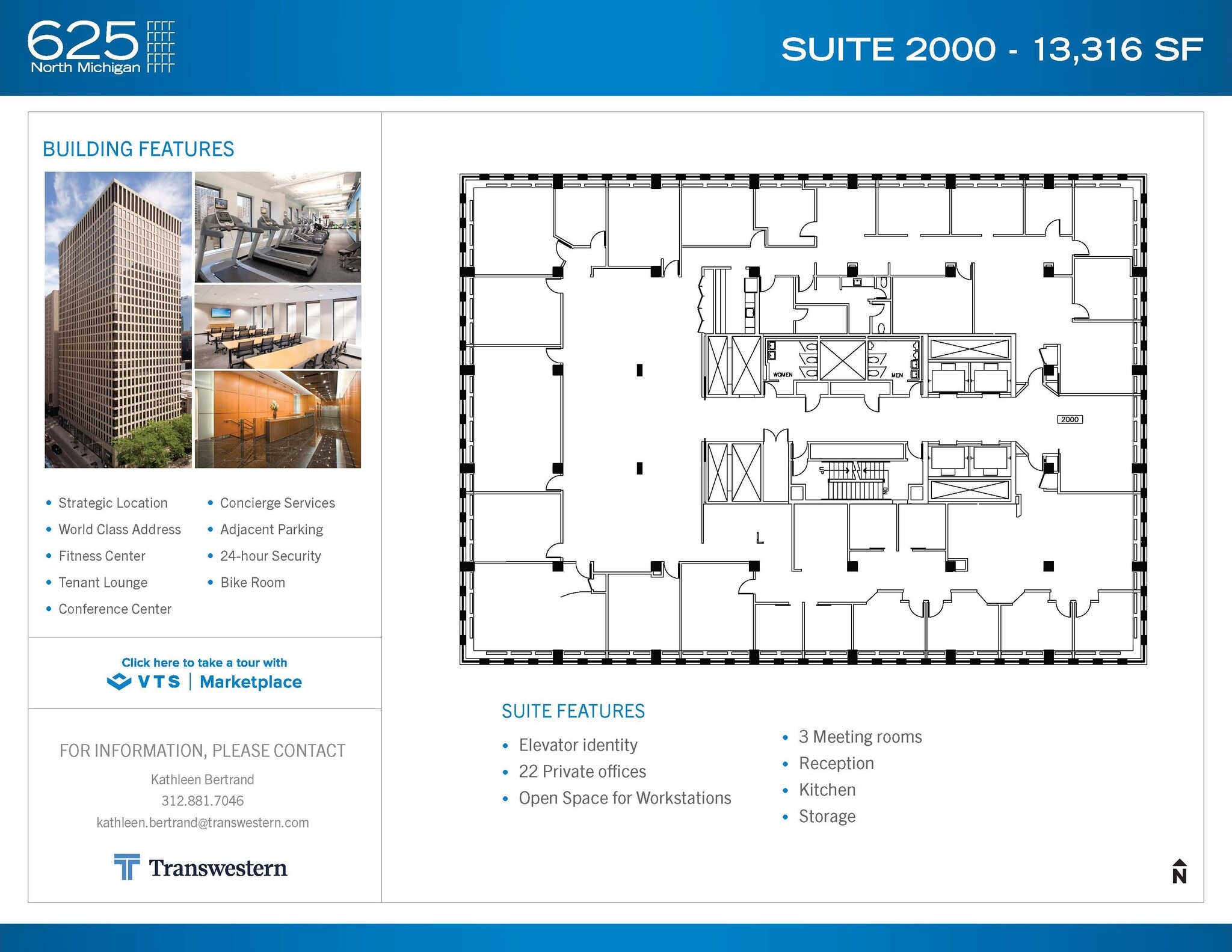 625 N Michigan Ave, Chicago, IL for lease Floor Plan- Image 1 of 1