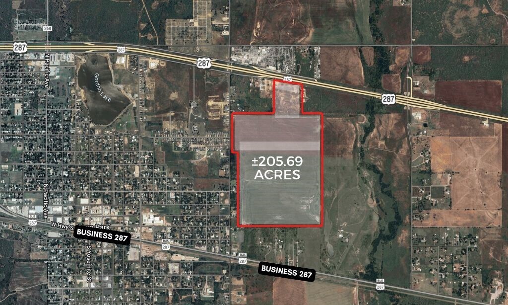 SEQ HWY 287 287 & Bell Rd, Iowa Park, TX à vendre Aérien- Image 1 de 3