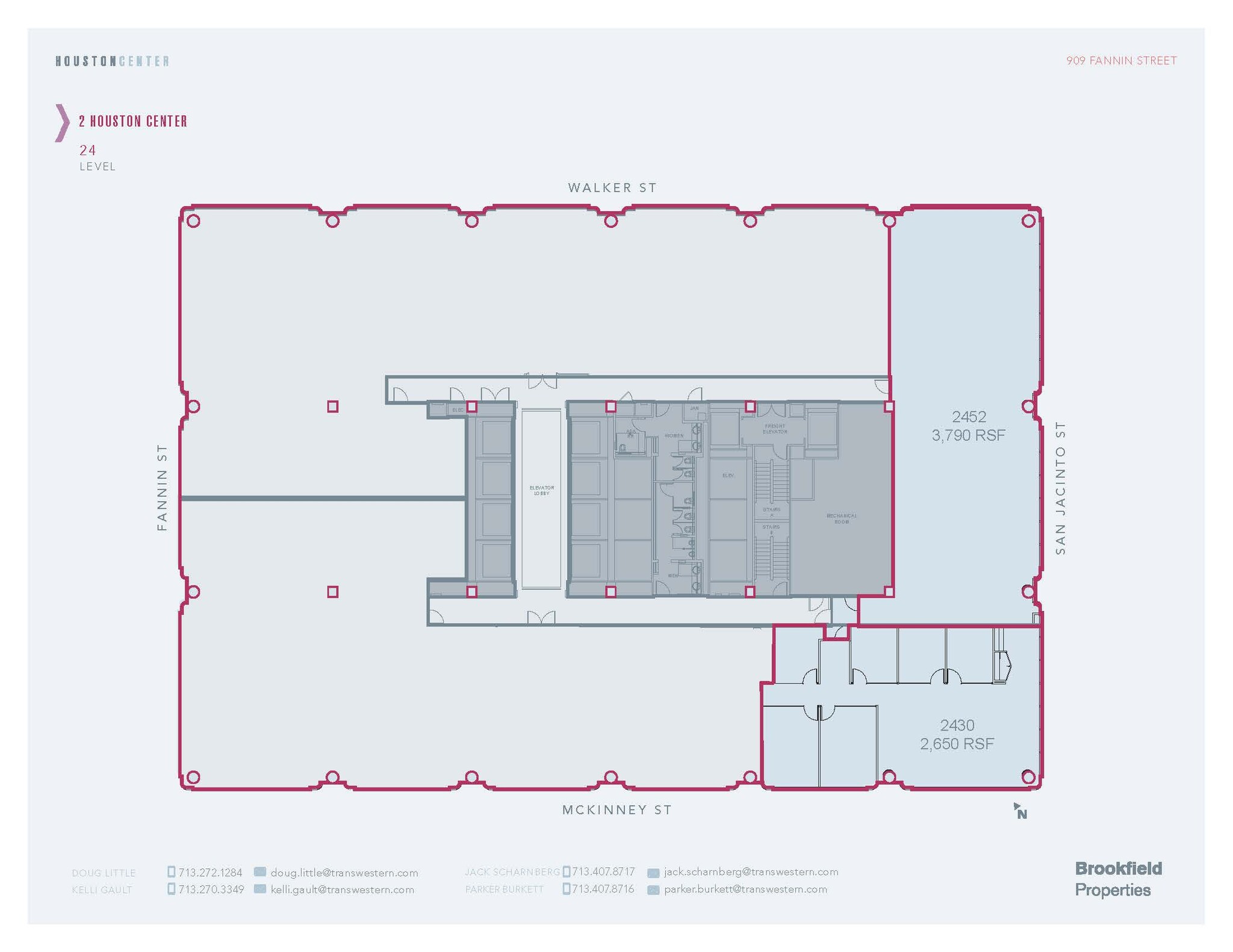 909 Fannin St, Houston, TX for lease Floor Plan- Image 1 of 1