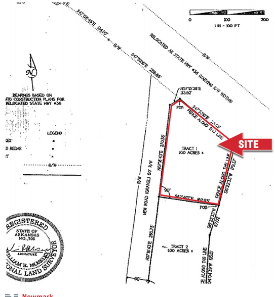 Beebe Capps Expy, Searcy, AR for sale - Plat Map - Image 2 of 3