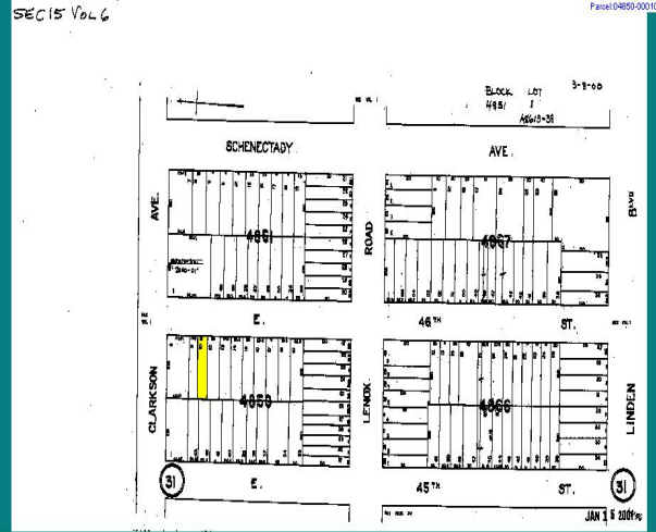 242 E 46th St, Brooklyn, NY for lease - Plat Map - Image 2 of 11