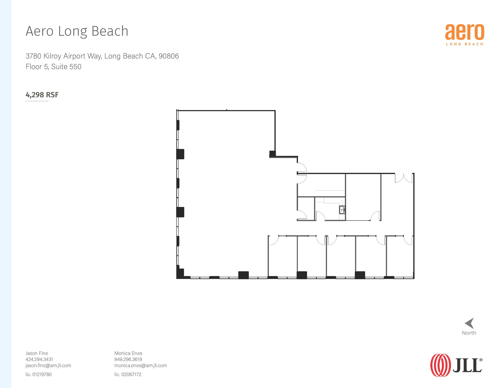 3900 Kilroy Airport Way, Long Beach, CA à louer Plan d’étage- Image 1 de 1