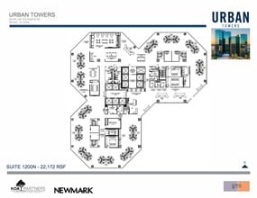 222 W Las Colinas Blvd, Irving, TX à louer Plan d’étage- Image 2 de 3
