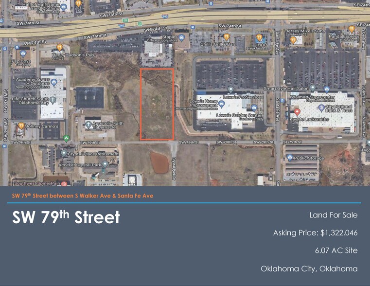 SW 79th Street, Oklahoma City, OK à vendre - Photo principale - Image 1 de 2