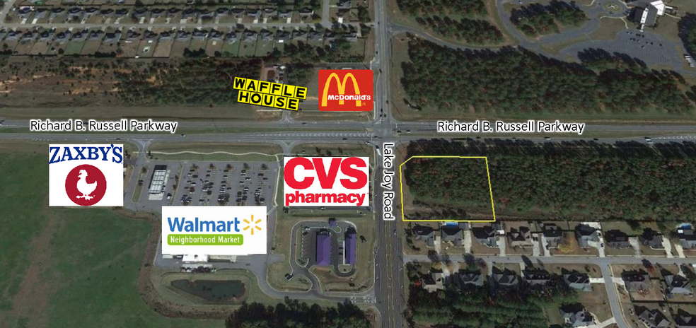 Russell Parkway and Lake Joy Road, Warner Robins, GA à vendre - Photo principale - Image 1 de 1