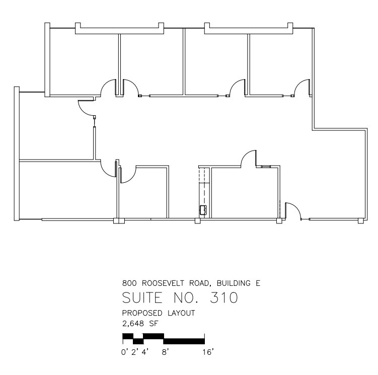 800 Roosevelt Rd, Glen Ellyn, IL à louer Plan d’étage- Image 1 de 1