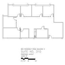 800 Roosevelt Rd, Glen Ellyn, IL à louer Plan d’étage- Image 1 de 1