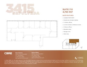 3415 S sepulveda Blvd, Los Angeles, CA à louer Plan d’étage- Image 1 de 1