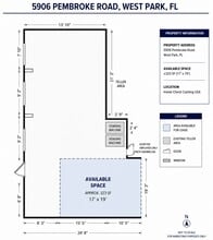 5906-5972 Pembroke Rd, West Park, FL à louer Plan d’étage- Image 1 de 1