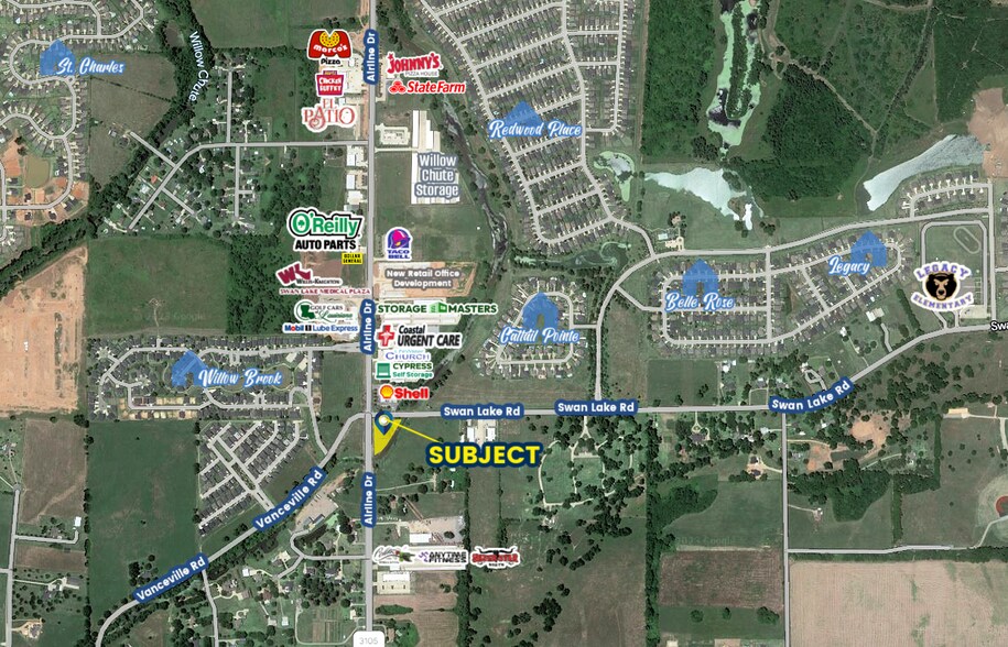 Airline Dr, Bossier City, LA à vendre - Photo du bâtiment - Image 1 de 2