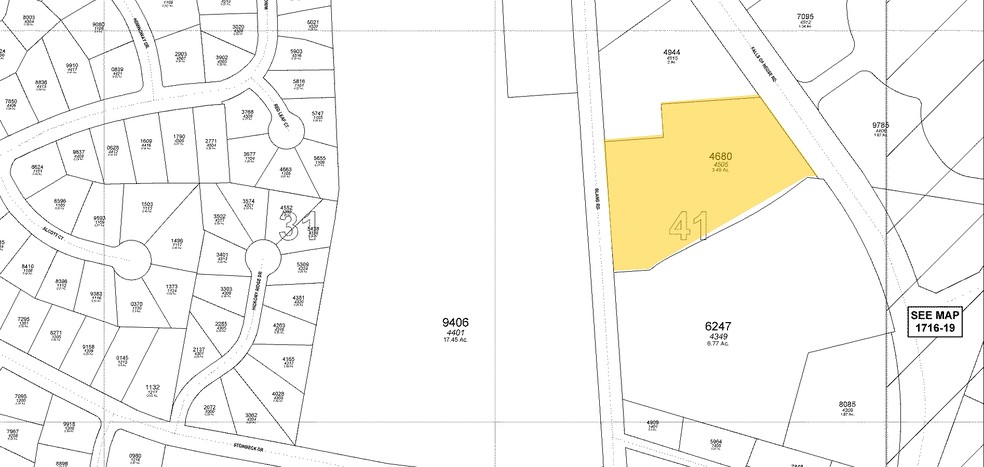 4505 Falls of Neuse Rd, Raleigh, NC for lease - Plat Map - Image 2 of 34