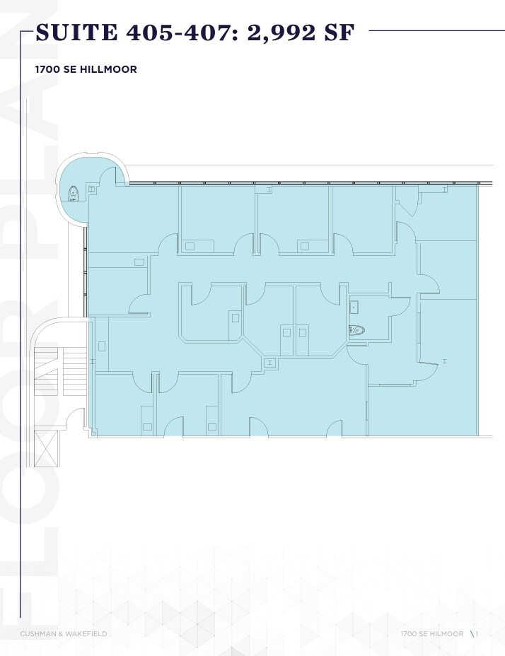 1700 SE Hillmoor Dr, Port Saint Lucie, FL for lease Floor Plan- Image 1 of 1
