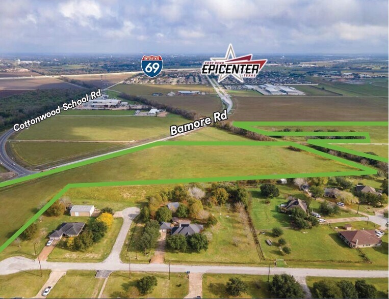 Bamore Rd & Cottonwood School Rd, Rosenberg, TX for sale - Aerial - Image 3 of 11