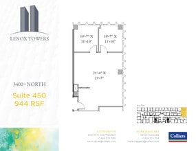 3400 Peachtree Rd NE, Atlanta, GA à louer Plan d’étage- Image 1 de 1