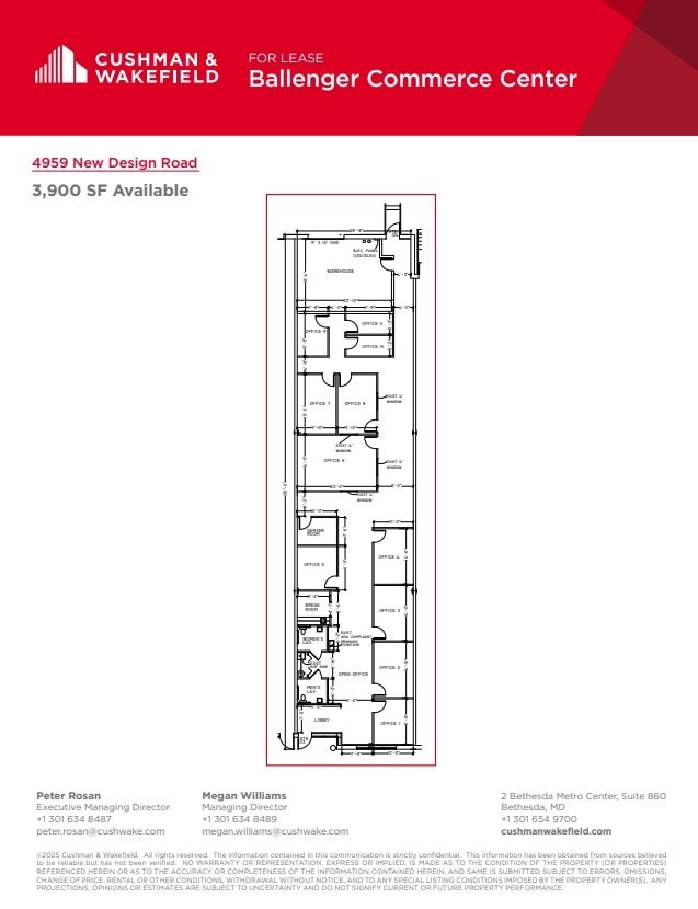 4959 New Design Rd, Frederick, MD for lease Floor Plan- Image 1 of 1