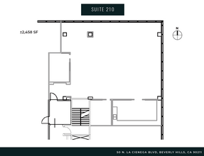 50 N La Cienega Blvd, Beverly Hills, CA à louer Plan d’étage- Image 1 de 7