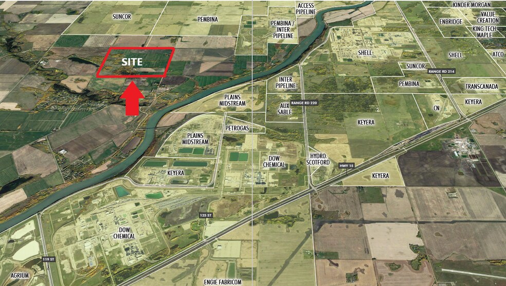 Township Road 555 Range Road 222-223, Sturgeon County, AB à vendre - Aérien - Image 2 de 9