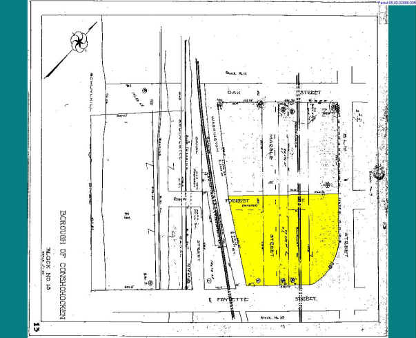 1 W Elm St, Conshohocken, PA à louer - Plan cadastral - Image 2 de 9