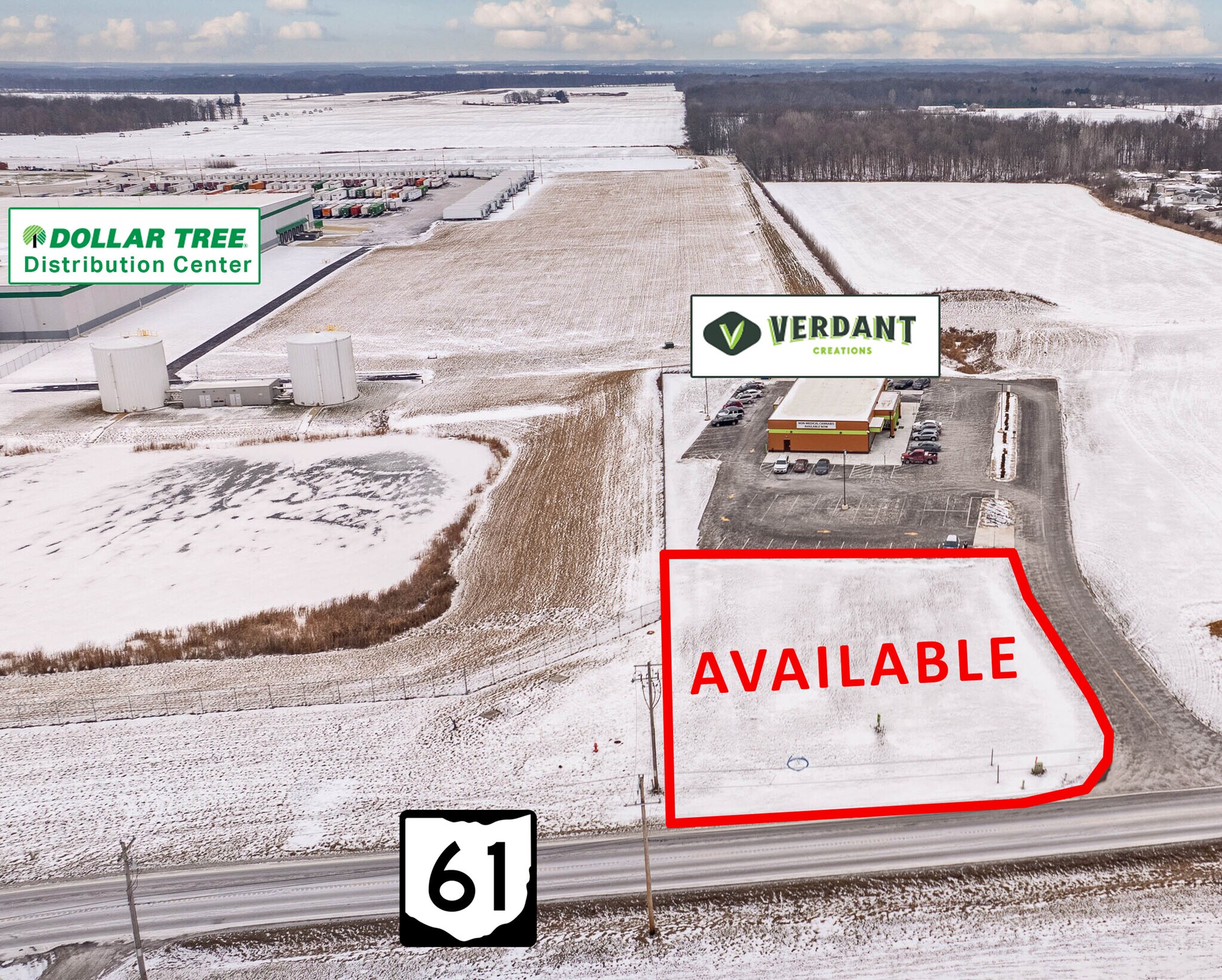 876 State Route 61, Marengo, OH for sale Aerial- Image 1 of 4