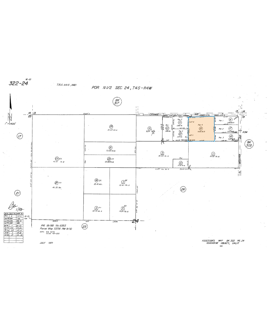 23805 Orange Ave, Perris, CA à vendre Plan cadastral- Image 1 de 2