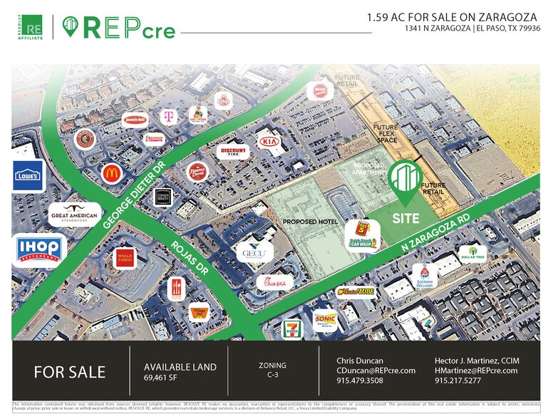 1341 N Zaragosa Rd, El Paso, TX à vendre - Photo du bâtiment - Image 1 de 10