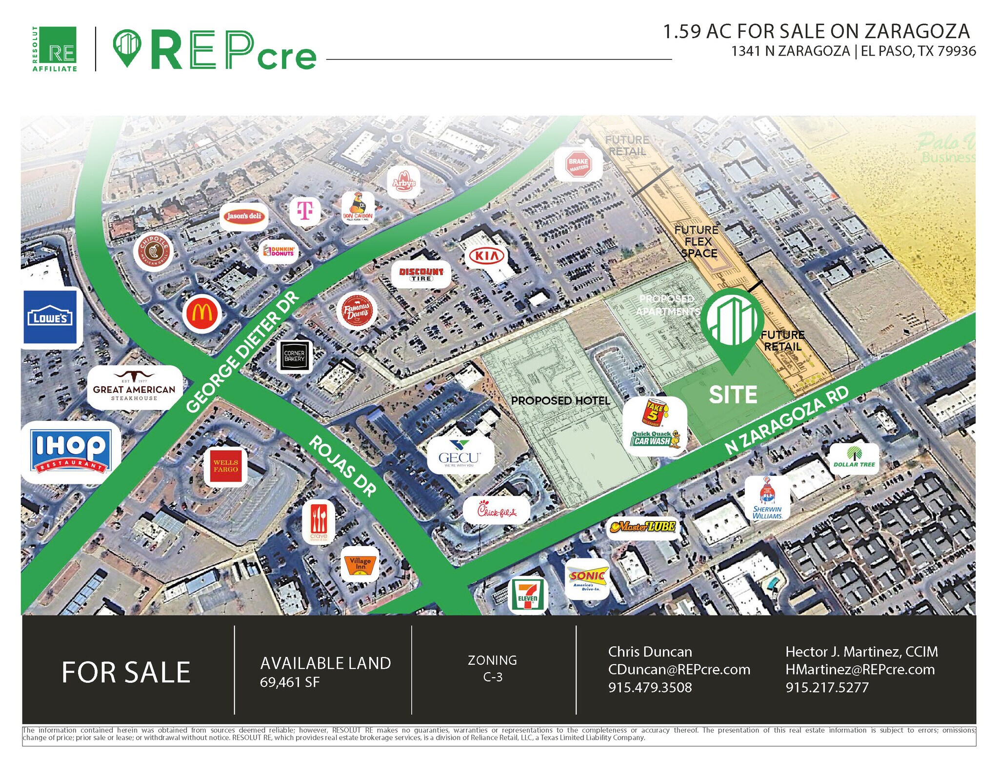 1341 N Zaragosa Rd, El Paso, TX à vendre Photo du bâtiment- Image 1 de 11