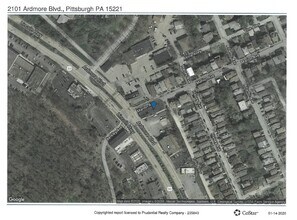 2101 Ardmore Blvd, Pittsburgh, PA - aerial  map view