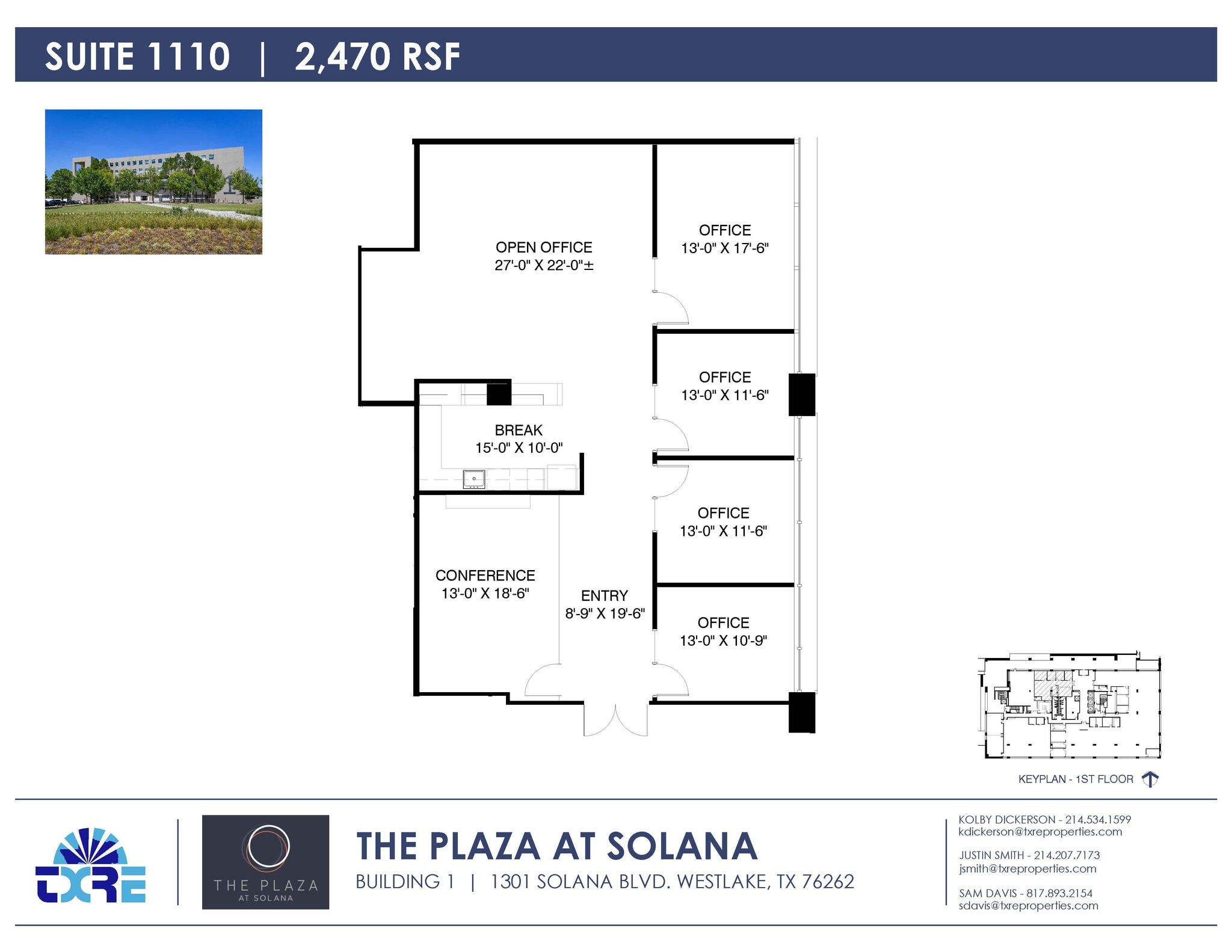 1301 Solana Blvd, Westlake, TX for lease Floor Plan- Image 1 of 1
