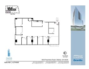 3630 Peachtree Rd NE, Atlanta, GA à louer Plan d’étage- Image 1 de 1