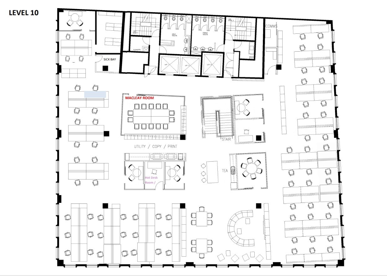 20 Berry St, North Sydney à louer Plan d’étage- Image 1 de 1