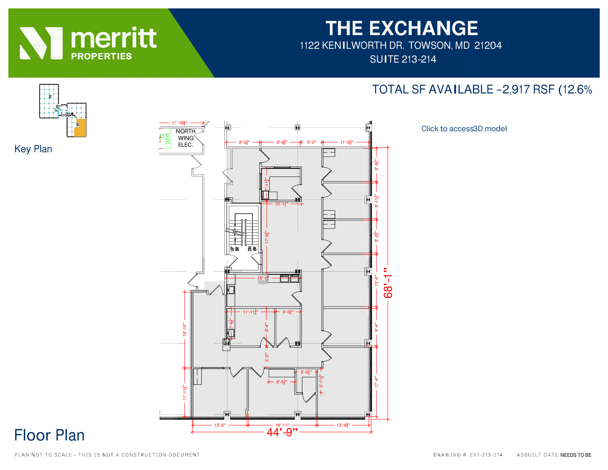 1122 Kenilworth Dr, Towson, MD for lease Floor Plan- Image 1 of 1