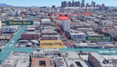 730-732 S Vermont Ave, Los Angeles, CA - Aérien  Vue de la carte