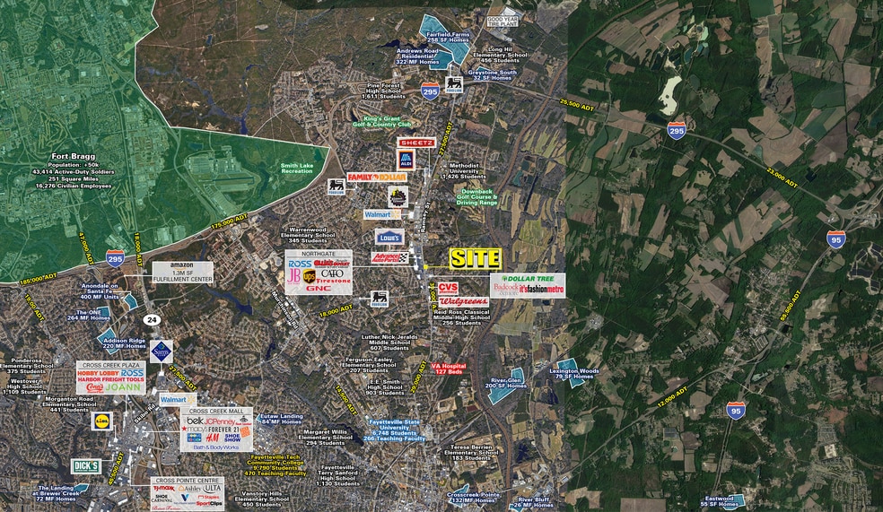 3740 Ramsey St, Fayetteville, NC for sale - Aerial - Image 1 of 5