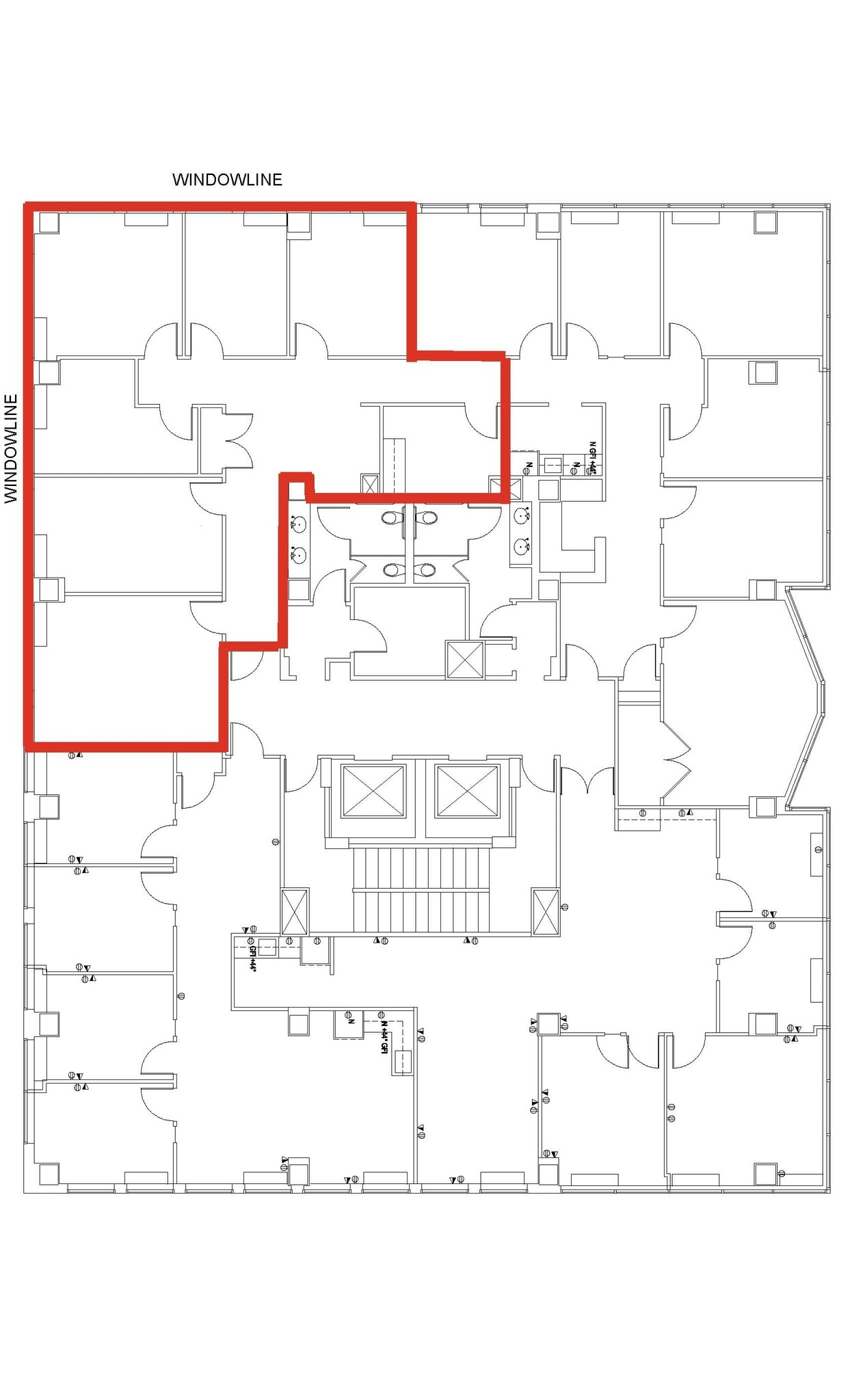 1444 I St NW, Washington, DC à louer Plan d’étage- Image 1 de 1