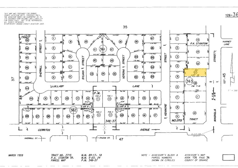 10421 Magnolia Ave, Anaheim, CA for sale - Plat Map - Image 2 of 9