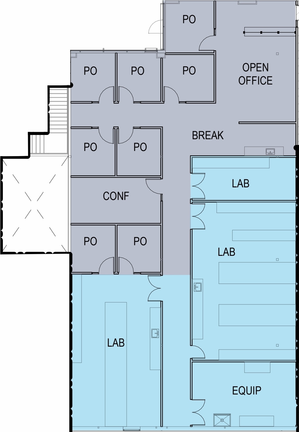 1330 O'Brien Dr, Menlo Park, CA for lease Floor Plan- Image 1 of 1