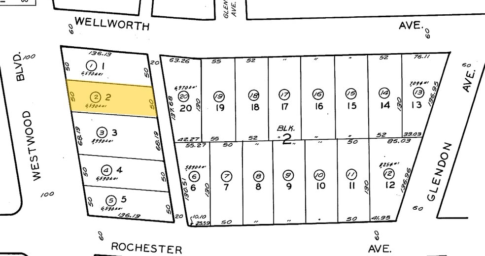 1310 Westwood Blvd, Los Angeles, CA for lease - Plat Map - Image 3 of 42